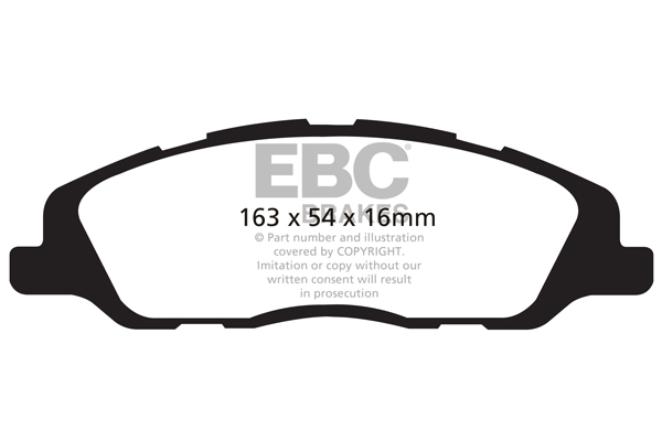 EBC RedStuff Brake Pads for FORD Mustang DP31868C