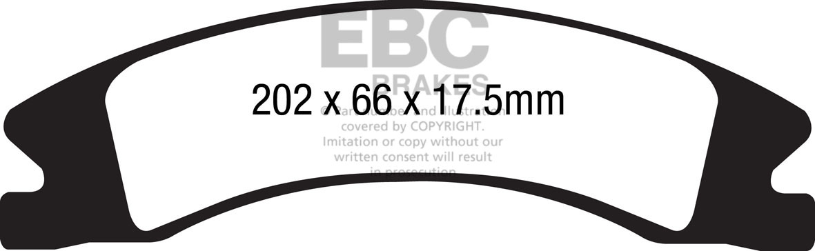 EBC Brakes ED93034 Extra Duty Performance Truck and SUV Brake Pad
