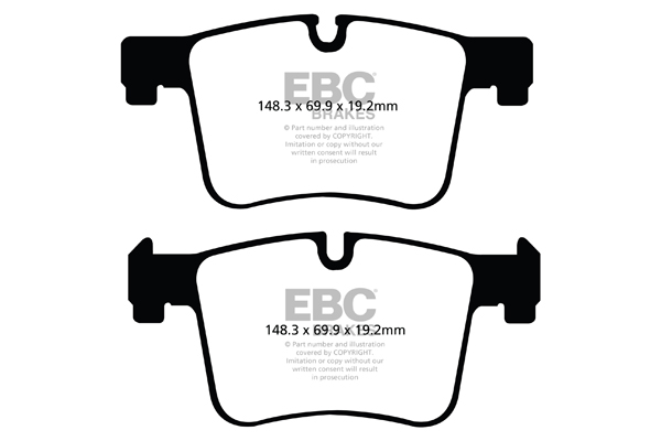 EBC ULTIMAX REAR PADS DPX2047 FOR BMW X3 2.0 TURBO 20 2011 F25